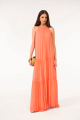 SK Orange Long Dress