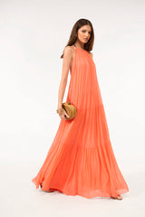 SK Orange Long Dress