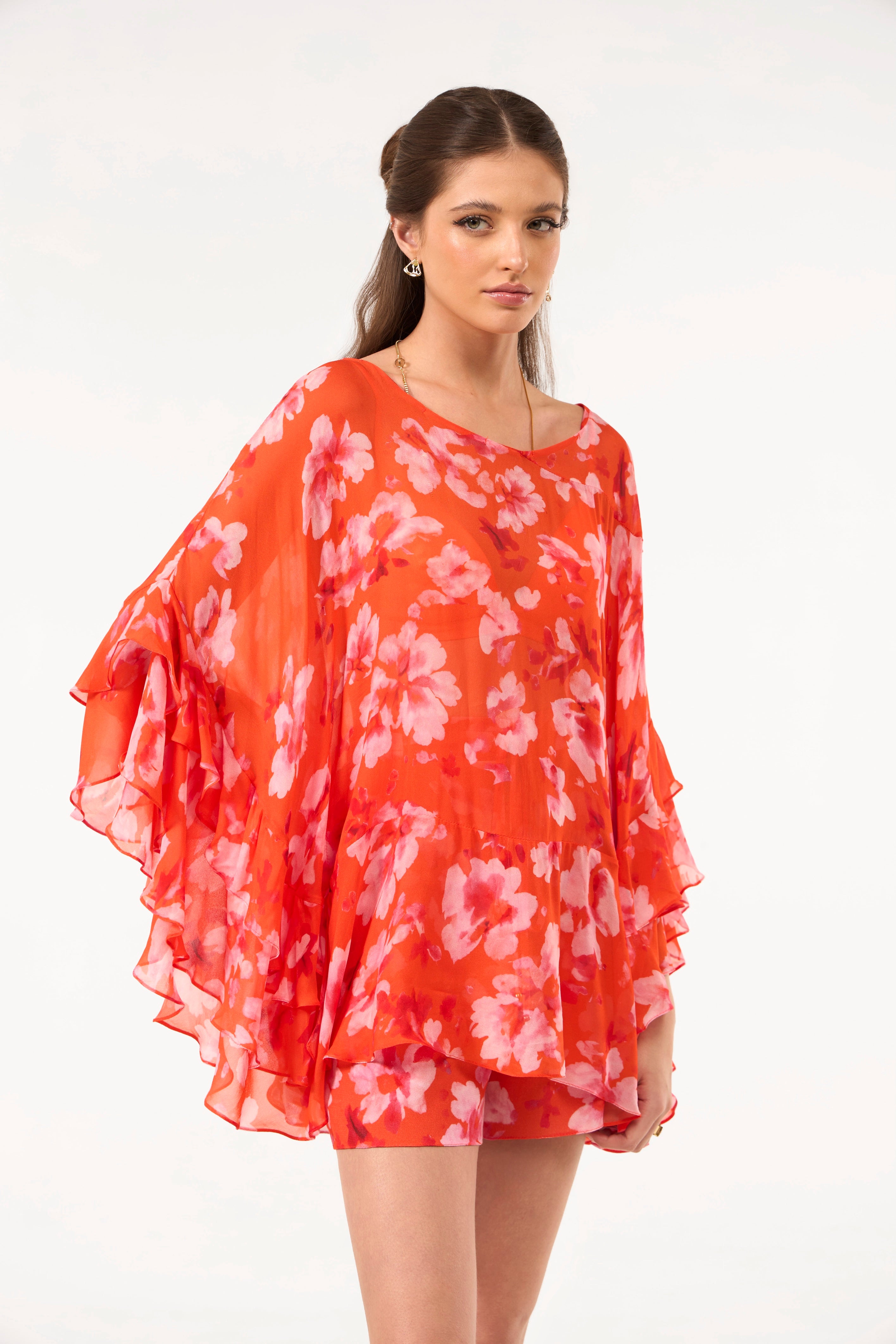 SK Orange Floral Set