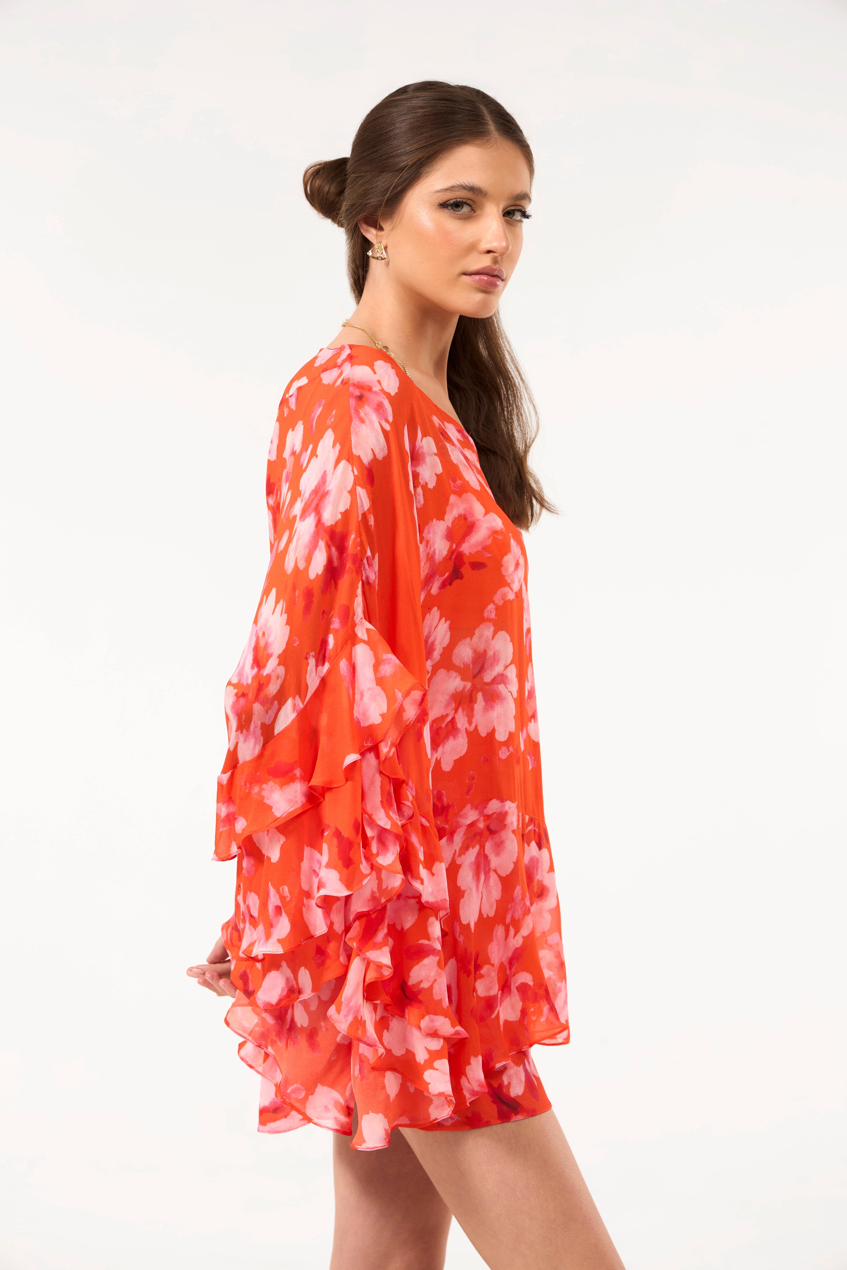 SK Orange Floral Set
