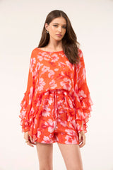 SK Orange Floral Set