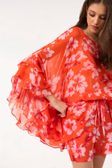 SK Orange Floral Set