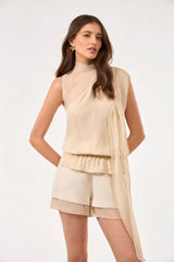 TD Beige Short Set