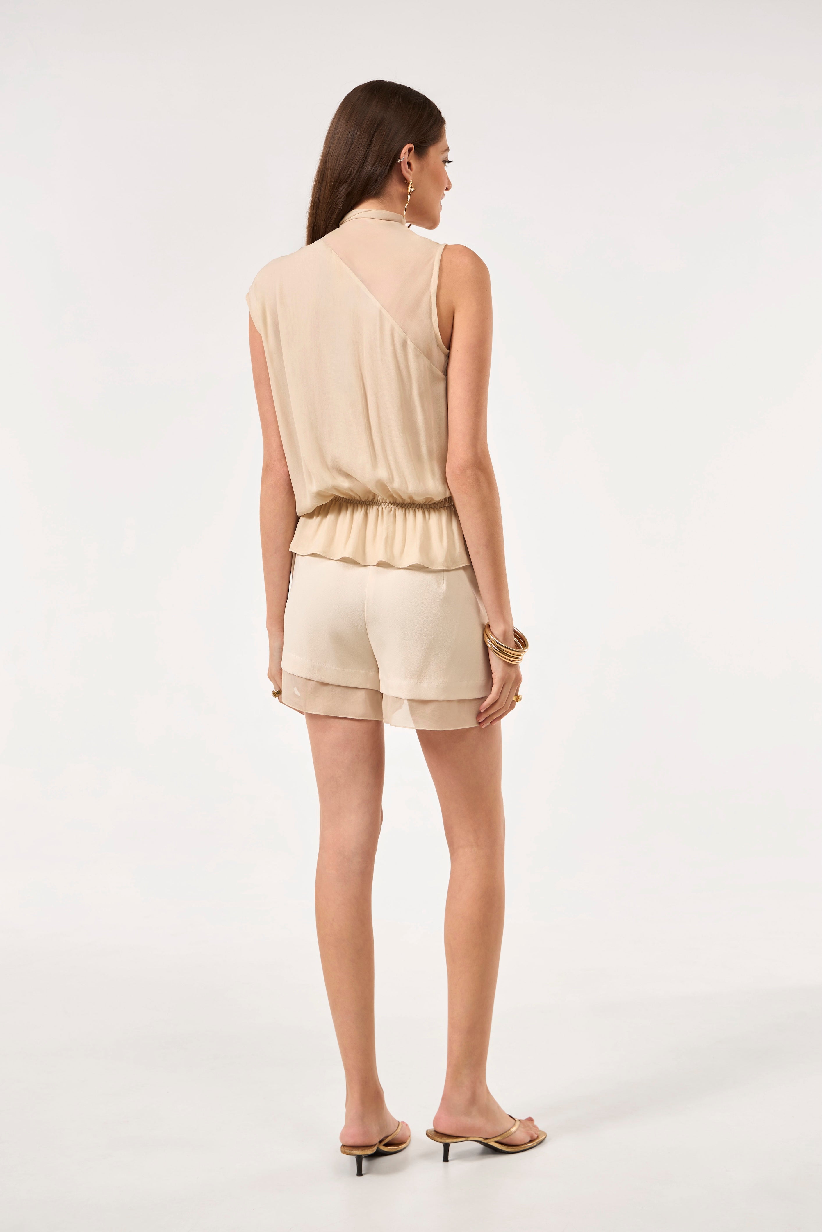 TD Beige Short Set