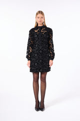 SK Black Short Long Sleeve Dress