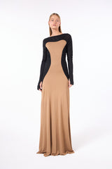 SK Bicolor Long Dress