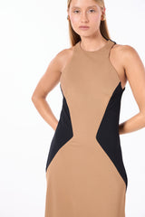 SK Bicolor Midi Dress