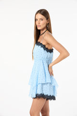 SK Blue Polka Dot Set