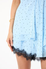 SK Blue Polka Dot Set