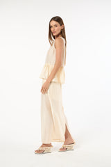 SK Beige Skirt Set