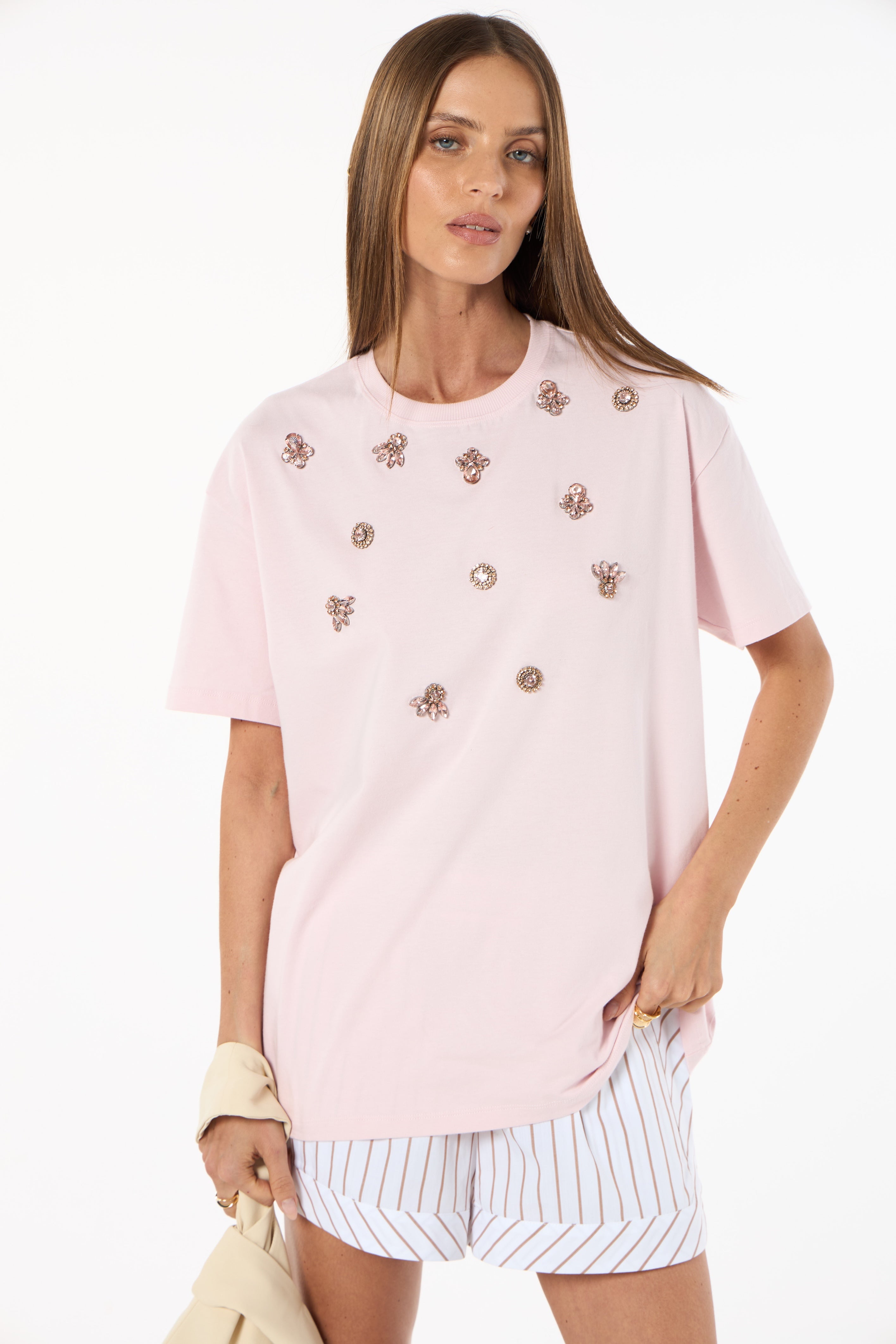 SK Pink T-Shirt with jewels