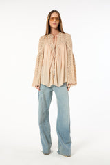 SK Beige Pink Blouse