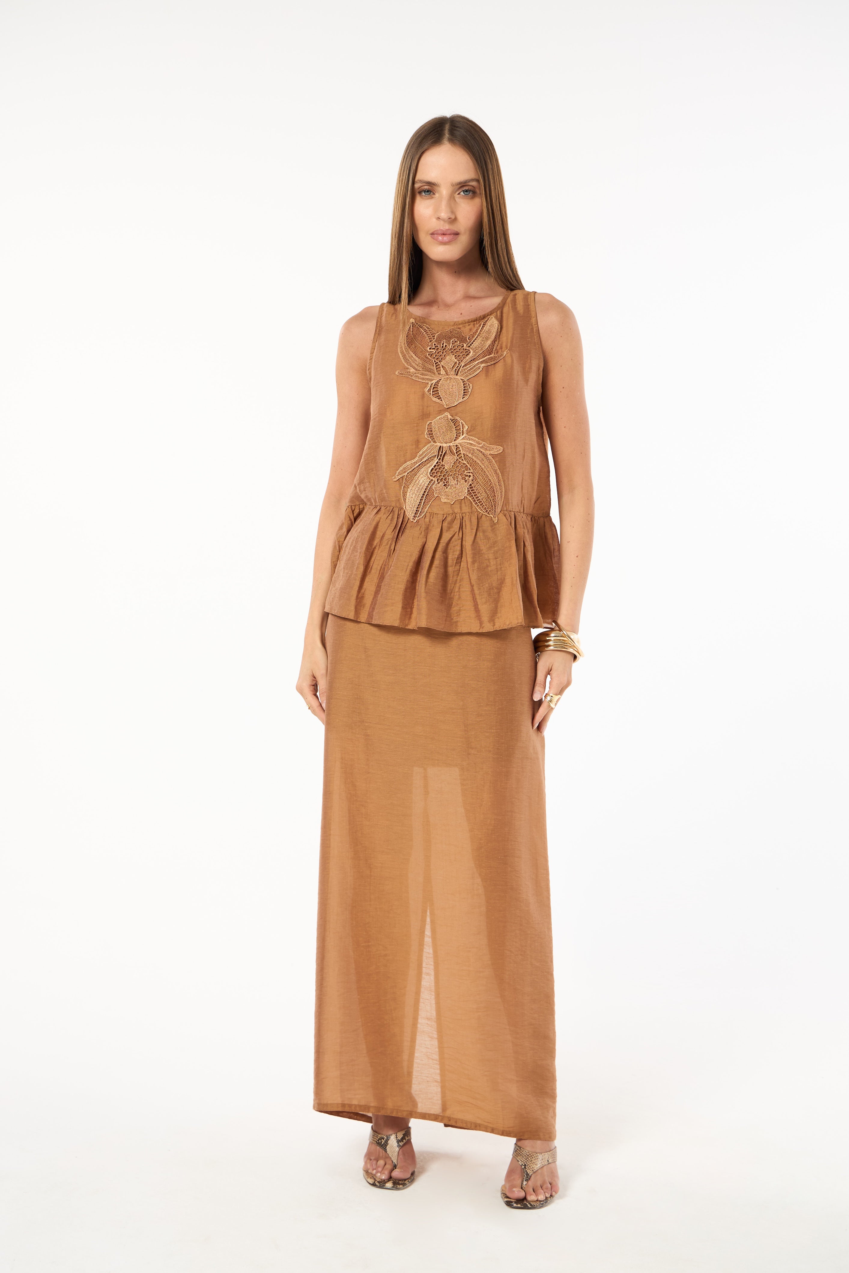 SK Bronze Skirt Set