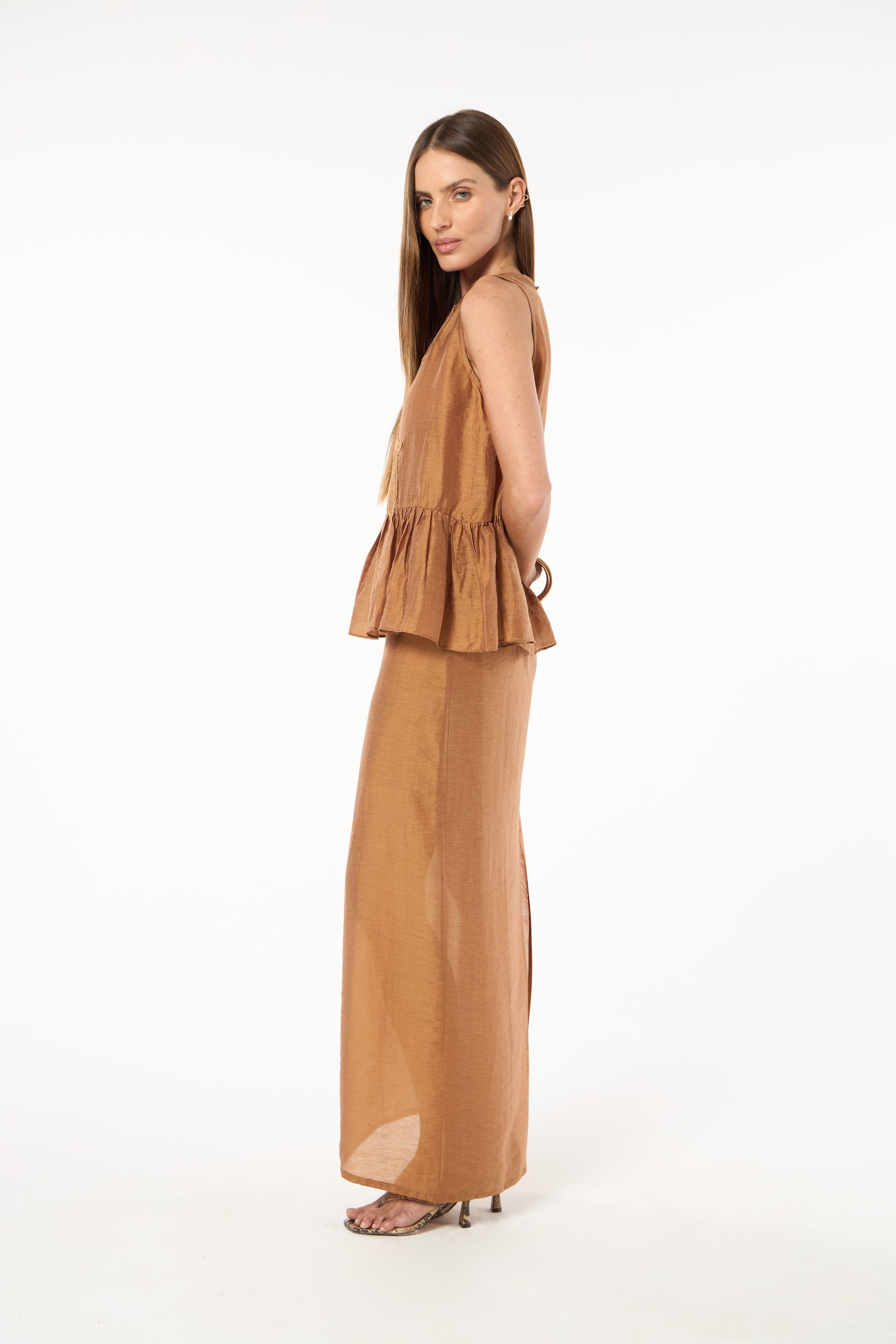 SK Bronze Skirt Set