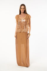 SK Golden Brown Blouse