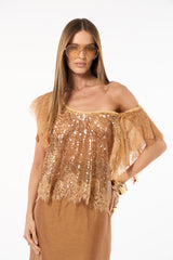 SK Golden Brown Blouse