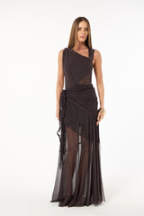 Sk Brown long Dress II