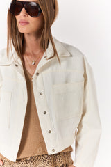 SK White Jacket Set