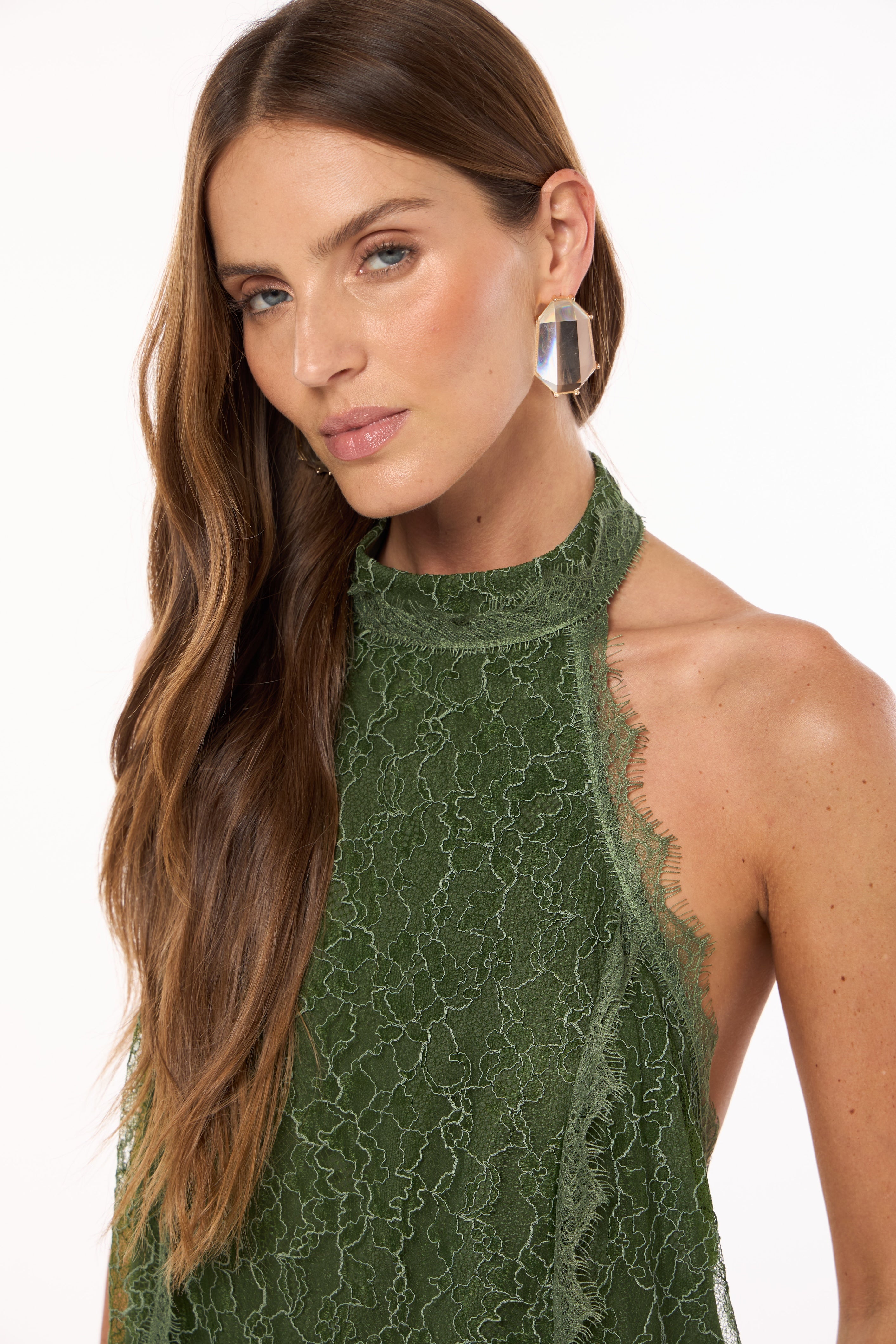 SK Green Lace Set