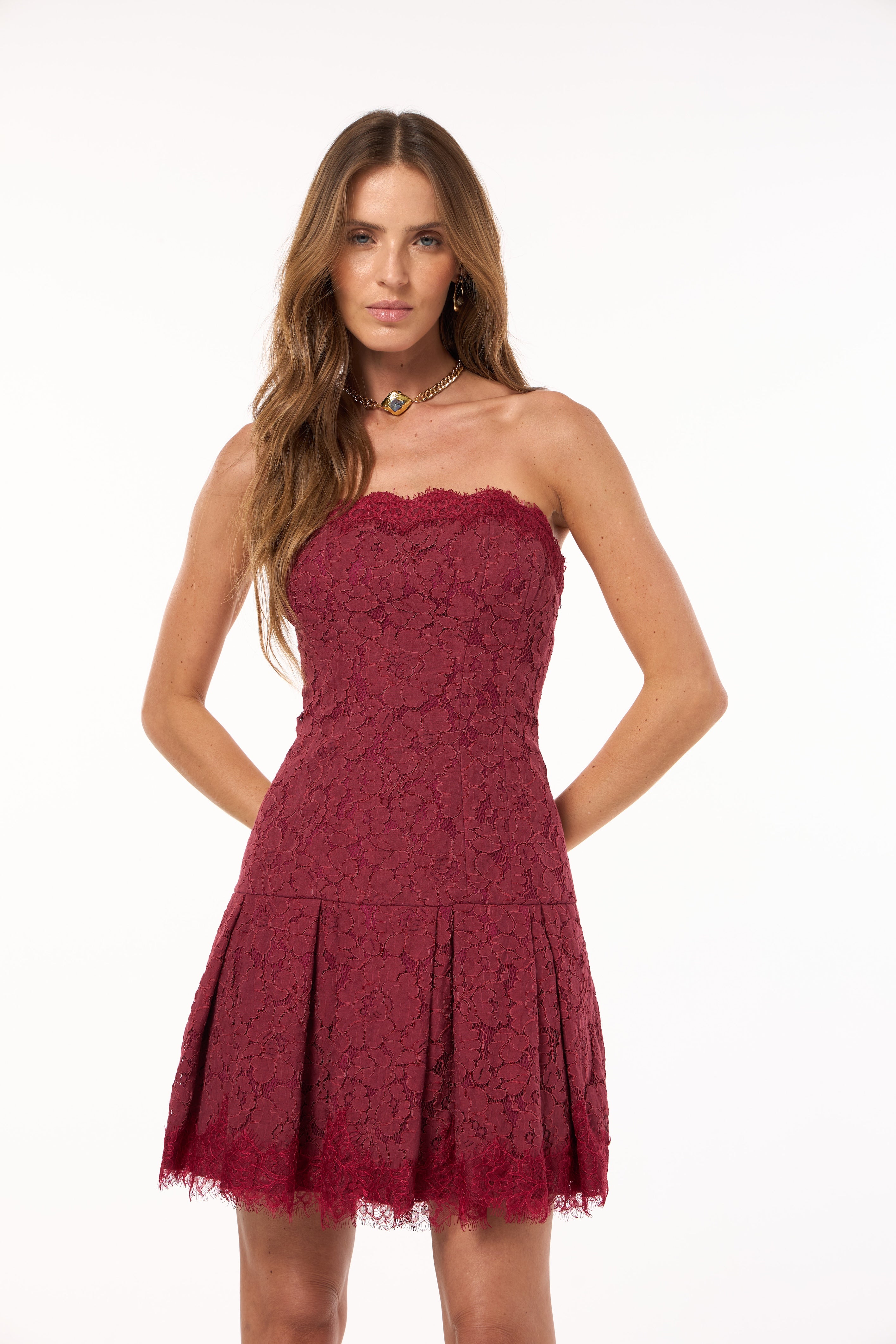 SK Red Short Dress