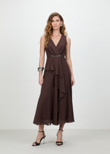 TD Brown Midi Dress