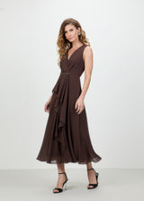 TD Brown Midi Dress