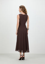 TD Brown Midi Dress