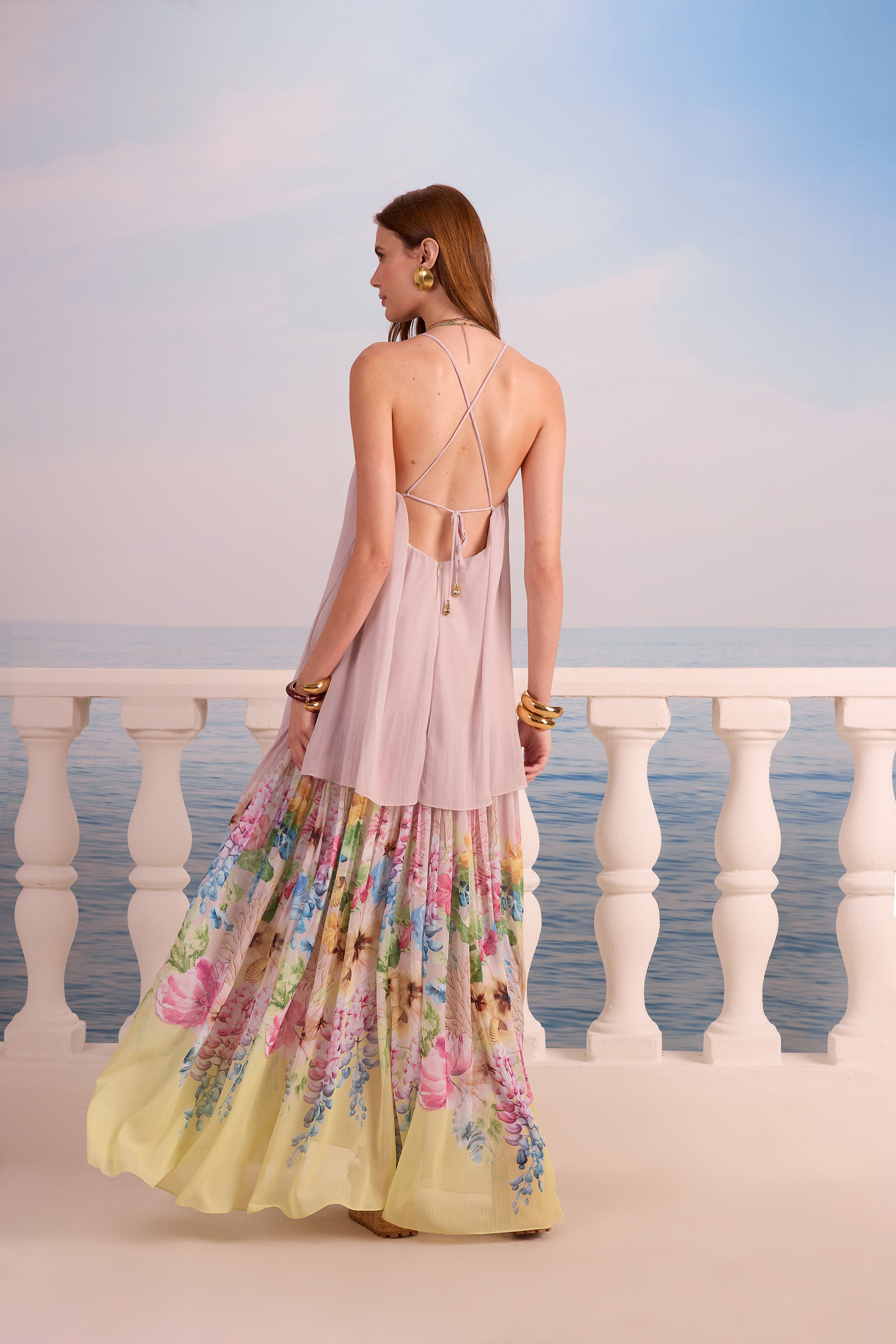 Sk Long Floral Dress