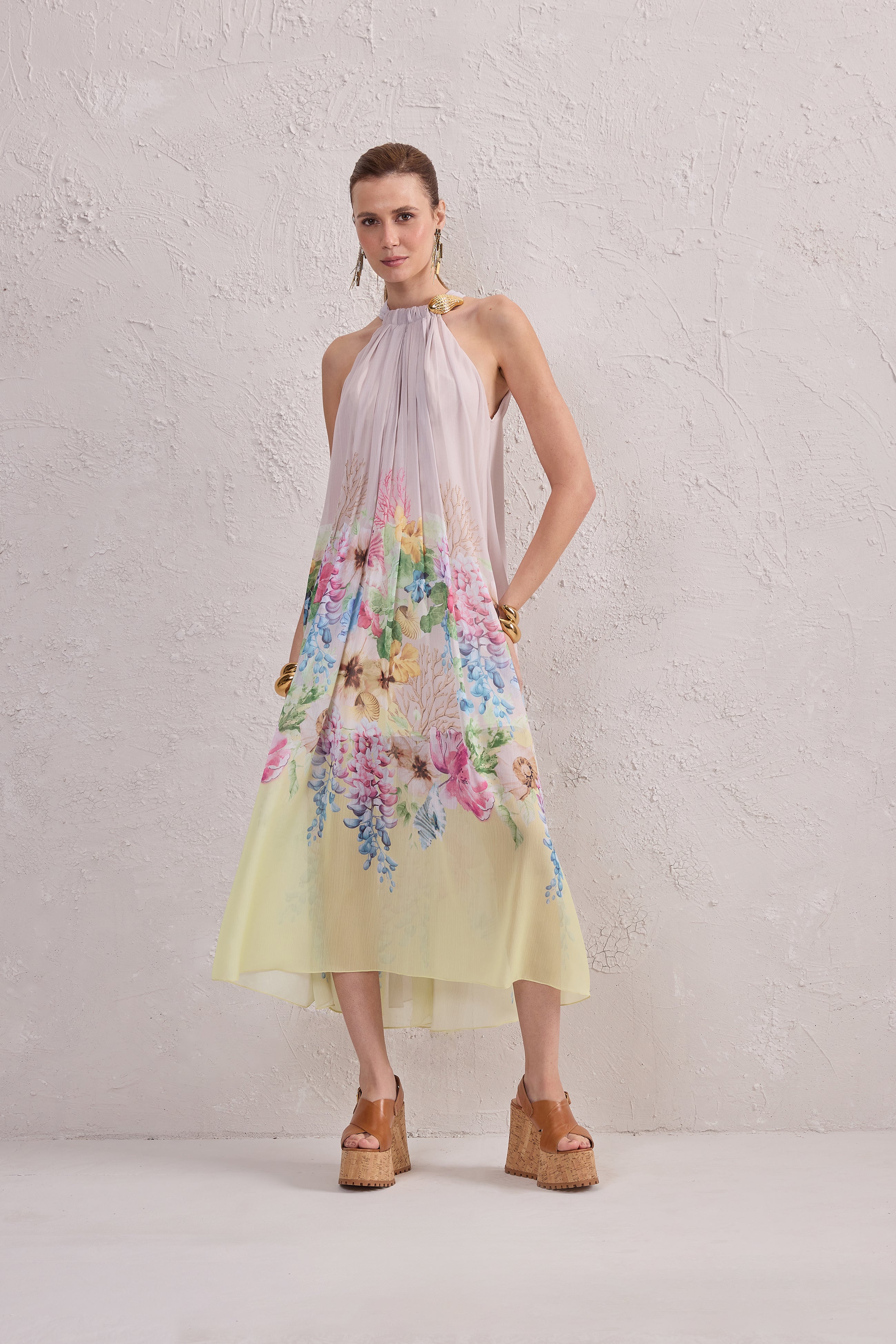 SK Floral Midi Dress