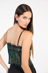 SK Green Corset Blouse