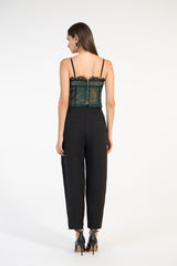 SK Green Corset Blouse