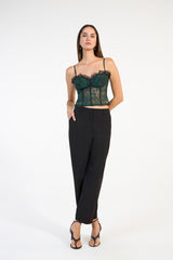 SK Green Corset Blouse