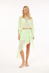 TD Green Skirt Set
