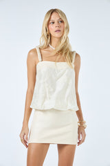 TD Off-white Short Dress