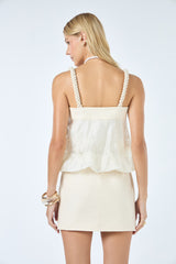 TD Off-white Short Dress