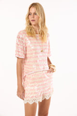 TD Pink Sequin Set