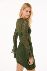 TD Green Short Lace Dress