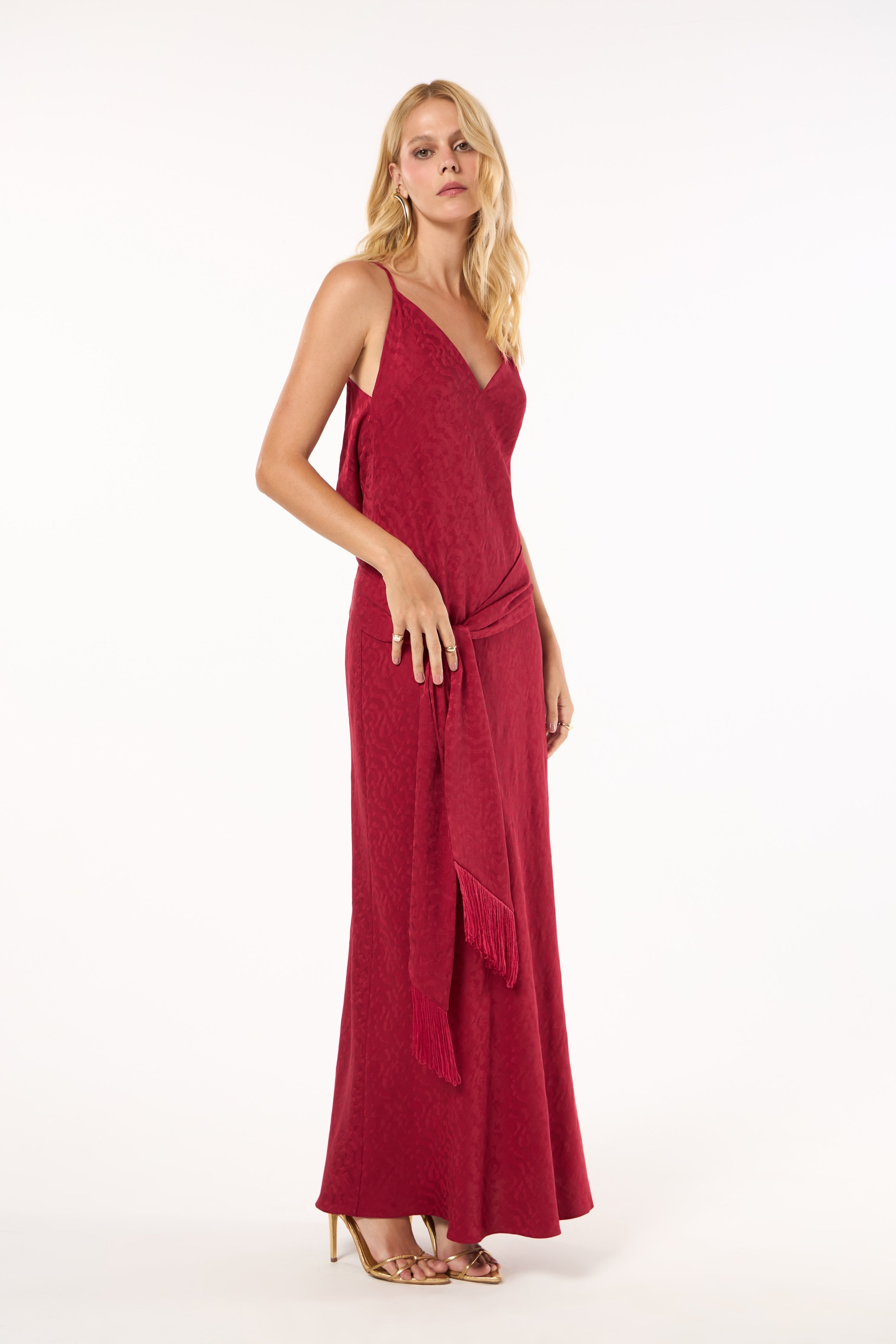 TD Red Midi Dress
