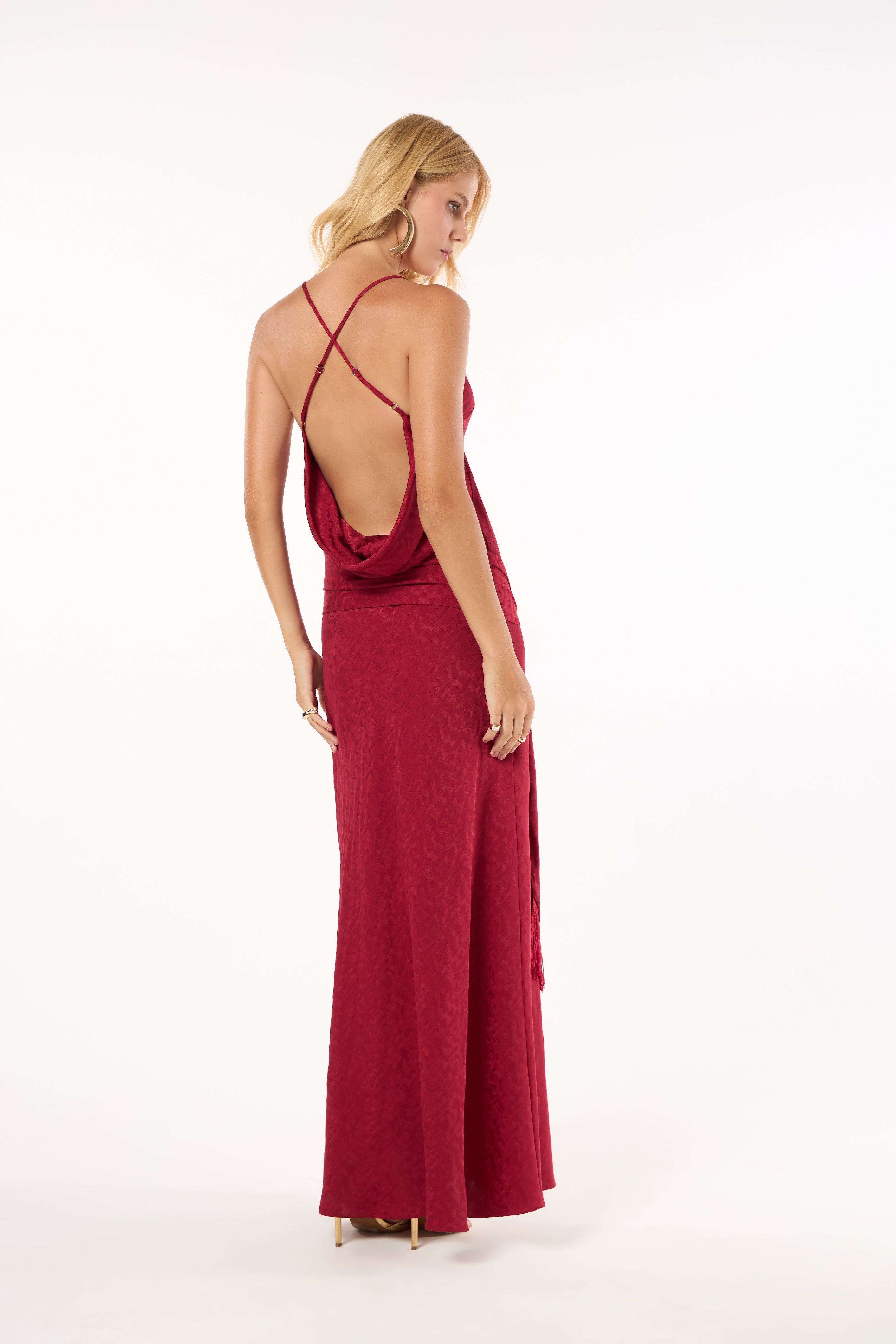 TD Red Midi Dress