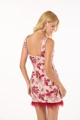 TD Red Floral Short Dress