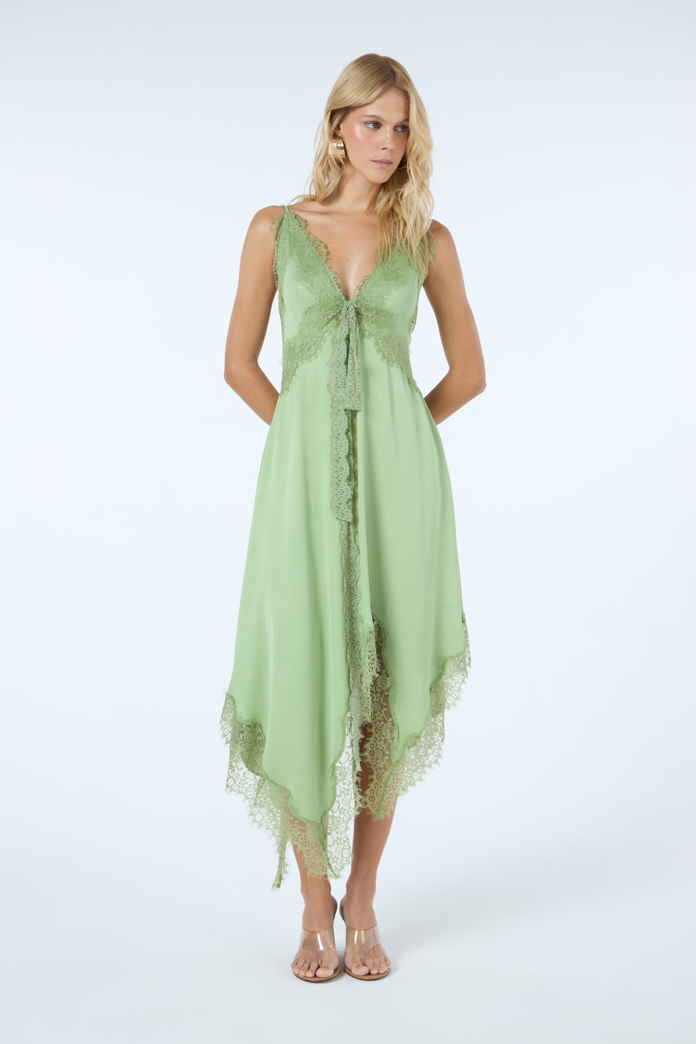 TD Green Midi Dress