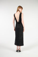 TD Black Sparkly Midi Dress