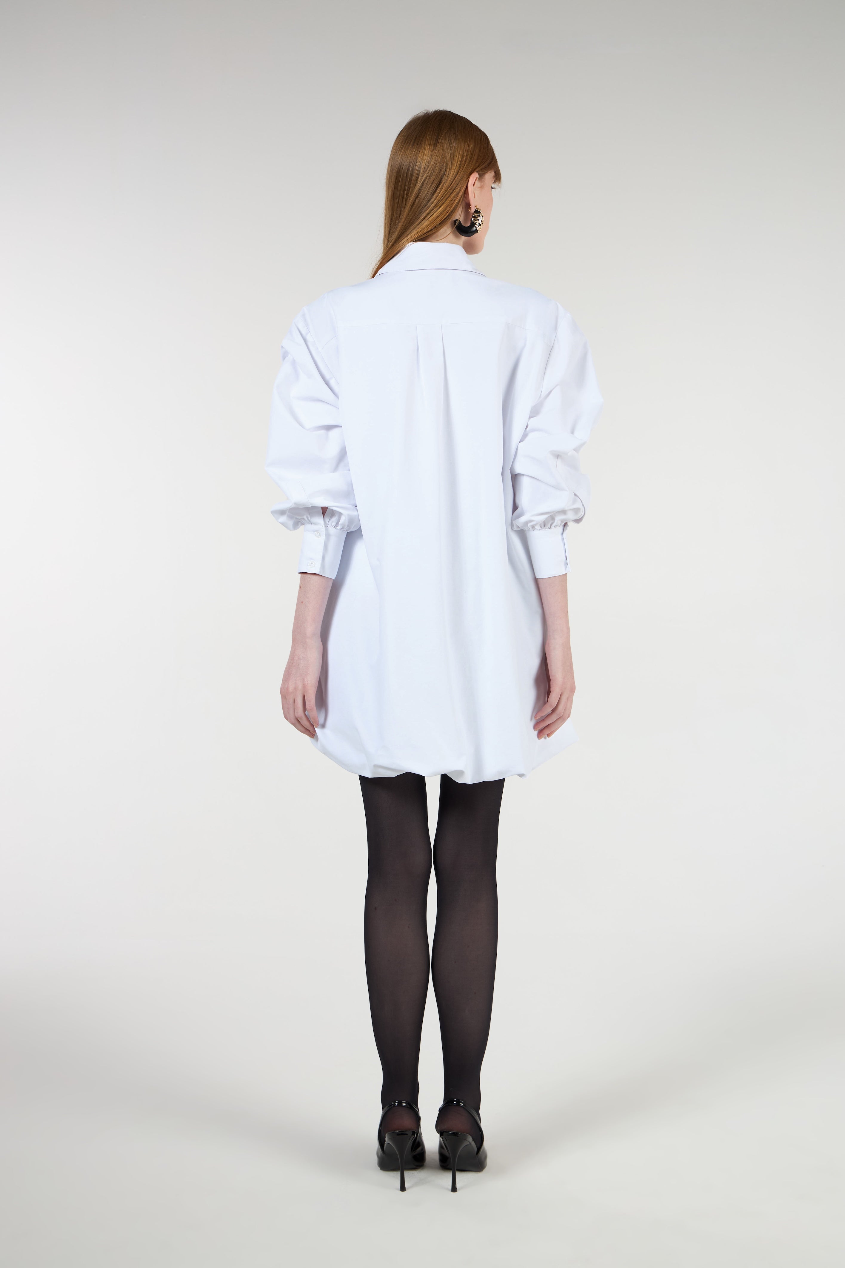 TD White Short Shirt Dress