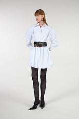 TD White Short Shirt Dress