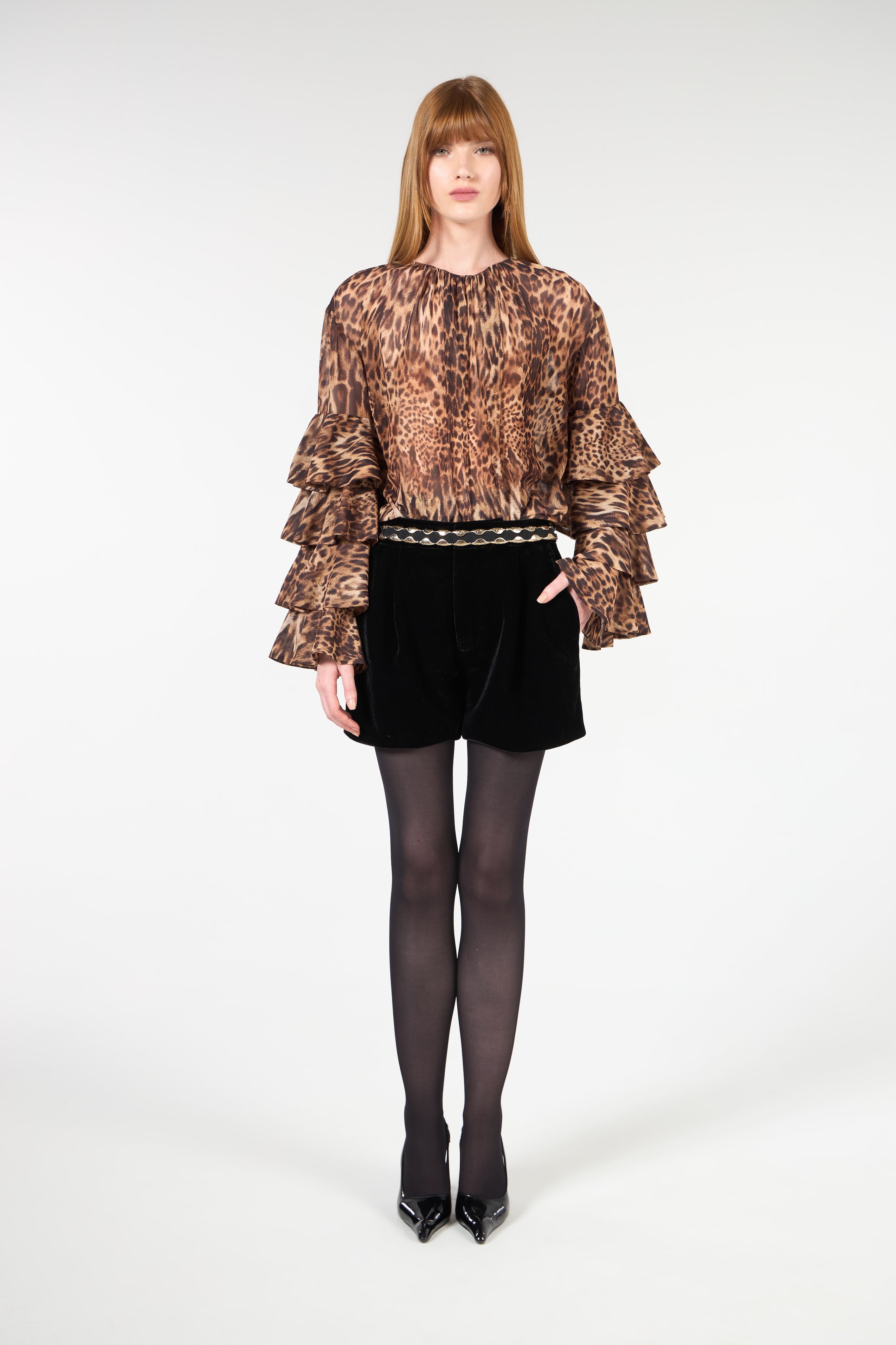 TD Leopard Printed Blouse