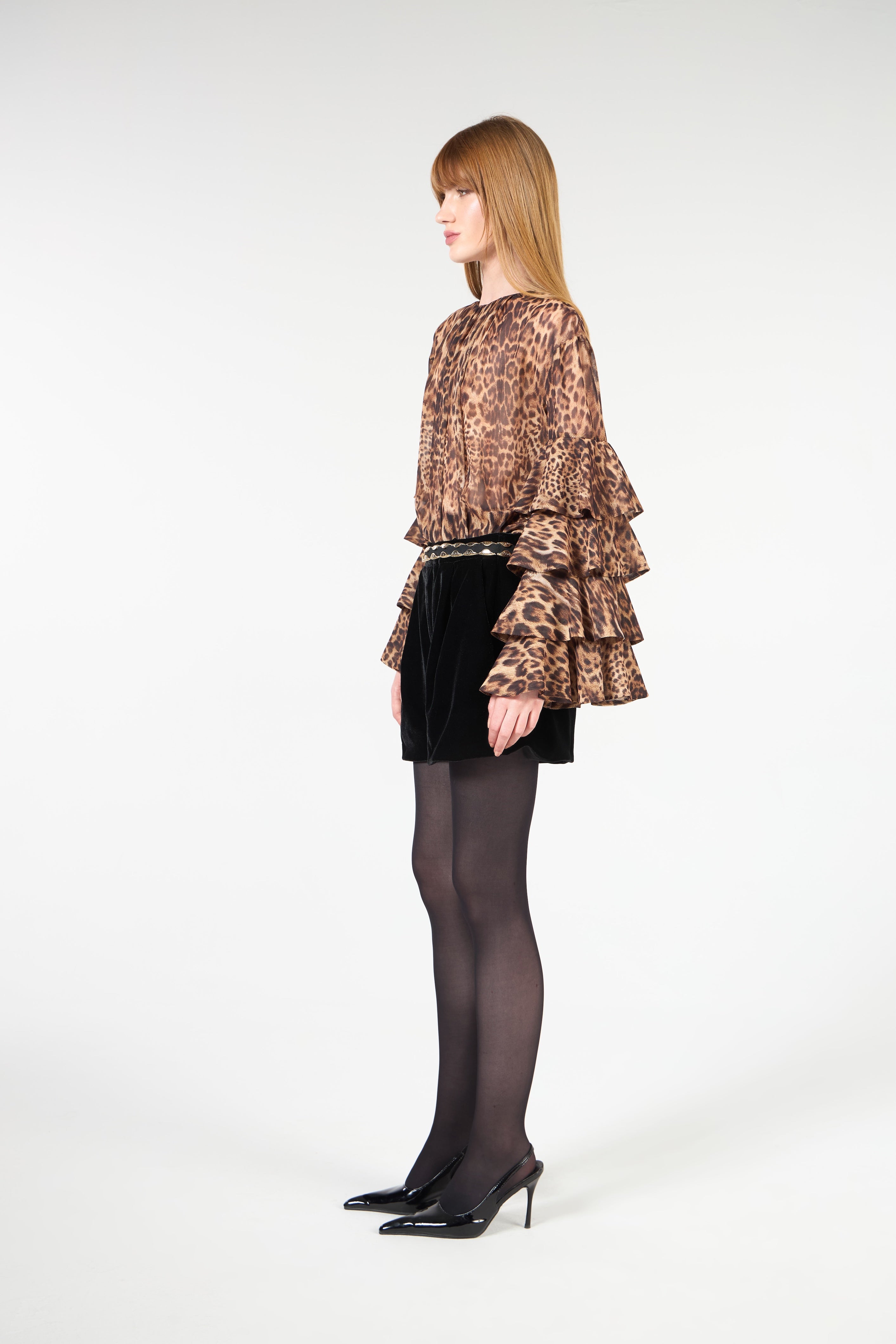 TD Leopard Printed Blouse