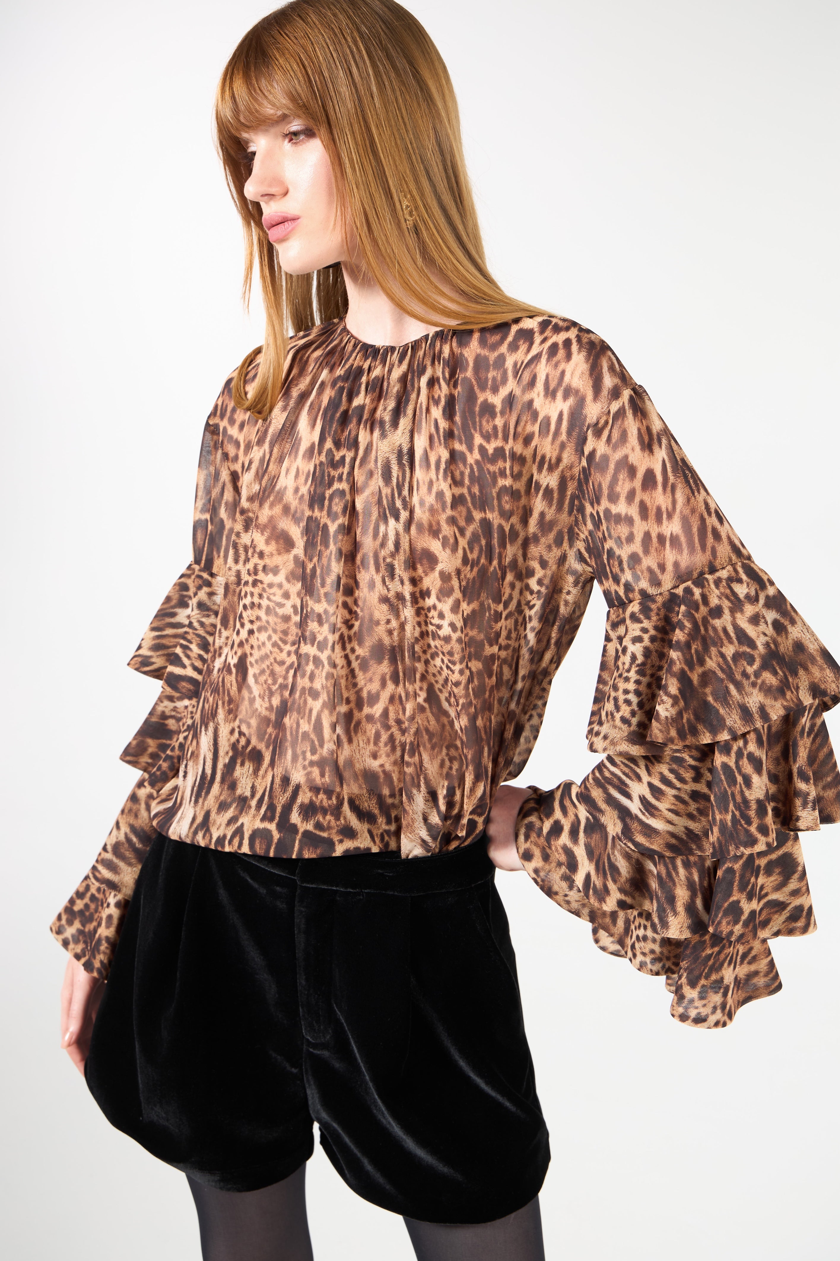 TD Leopard Printed Blouse