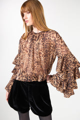 TD Leopard Printed Blouse