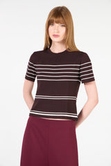 TD Black Stripped Blouse