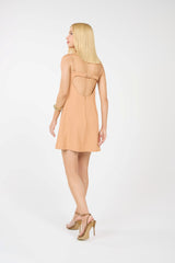 TD Caramel Short Dress